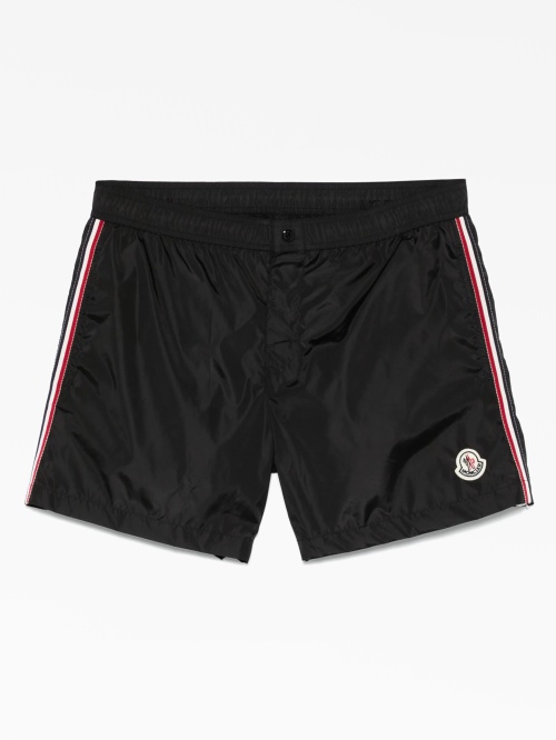 Tricolour-trimmed swim shorts