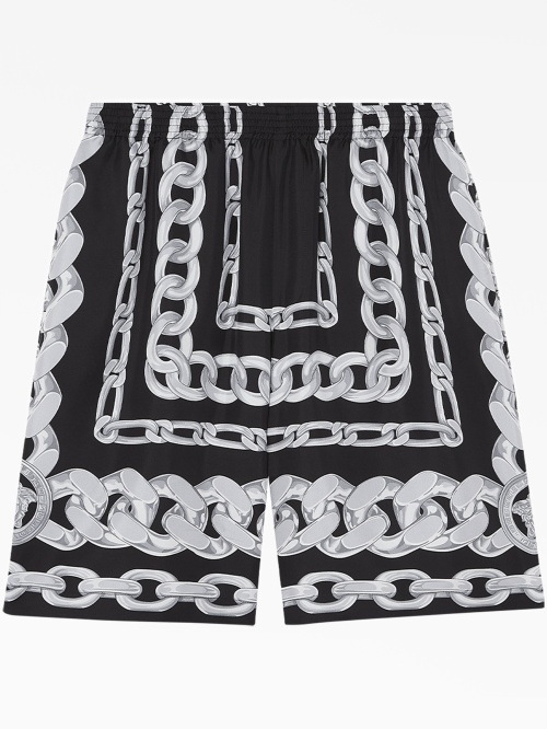 Graphic-print track shorts 