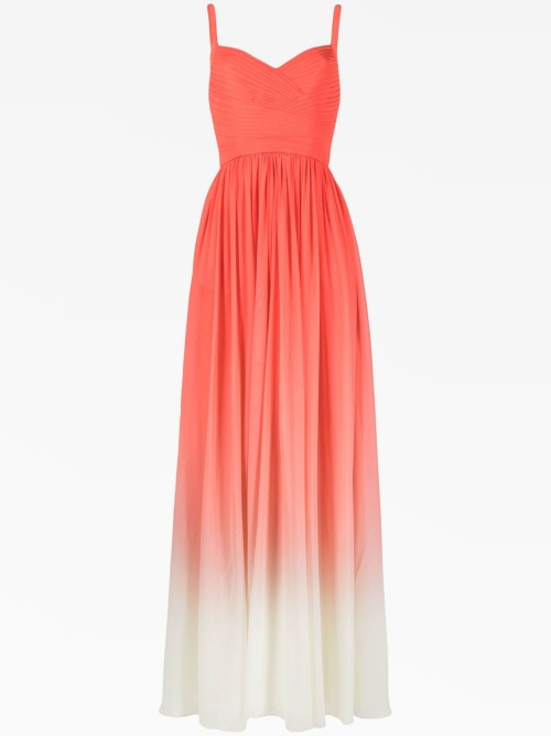 Gradient silk gown