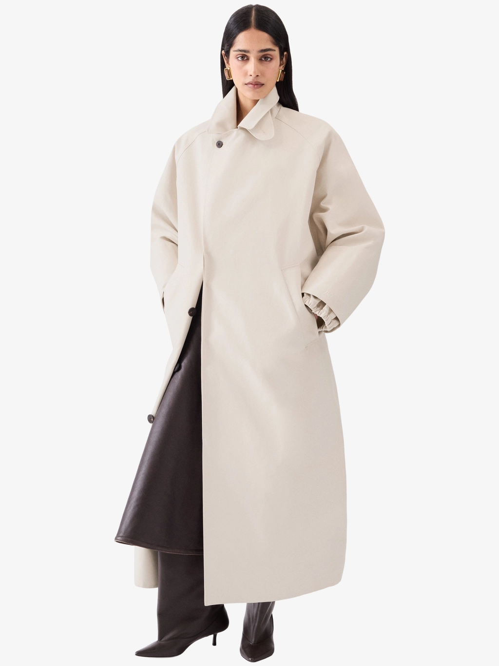 Свободный тренч-пальто Trapezi