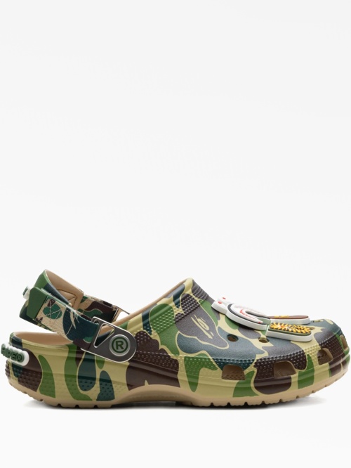 Bape x Crocs Classic Carnation Clogs BAPE BLACK *A BATHING APE