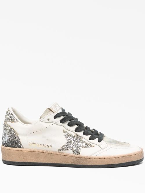 Кроссовки Ball Star с блестками Golden Goose — купить в интернет