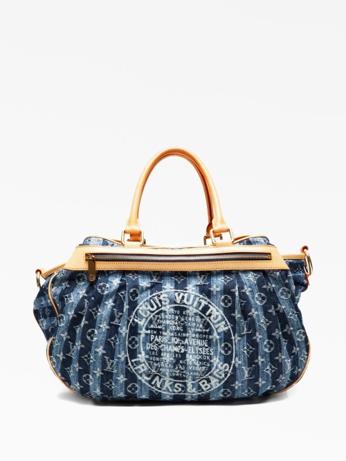 Сумка-тоут Louis Vuitton со складками из денима Louis Vuitton