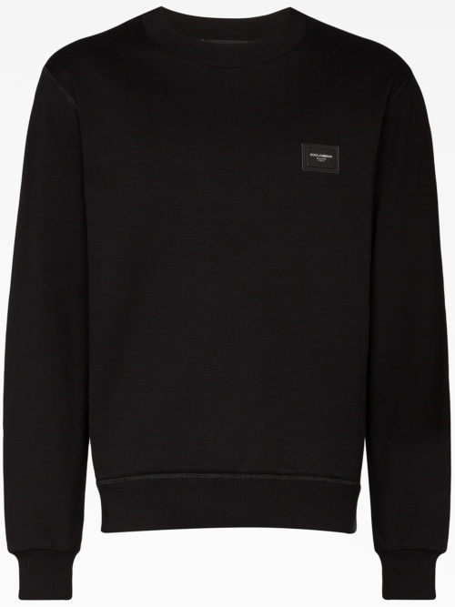 Logo plaque sweatshirt
