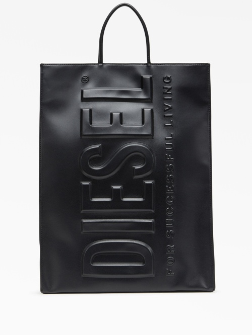 3D Shopper logo-embossed tote bag 