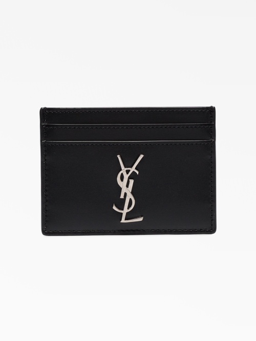 YSL logo cardholder Saint Laurent Dropp Market. 250 Leam Farfetch Tessabit MyTheresa