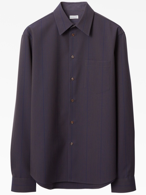 Striped wool shirt
