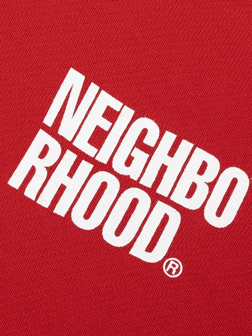 Красная толстовка с логотипом на молнии Neighborhood — купить в