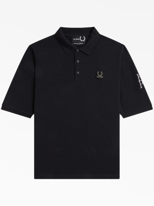 Хлопковая рубашка-поло с логотипом Raf Simons X Fred Perry