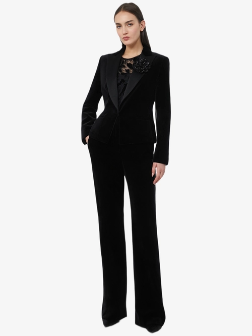 Vetrino velvet tuxedo trousers