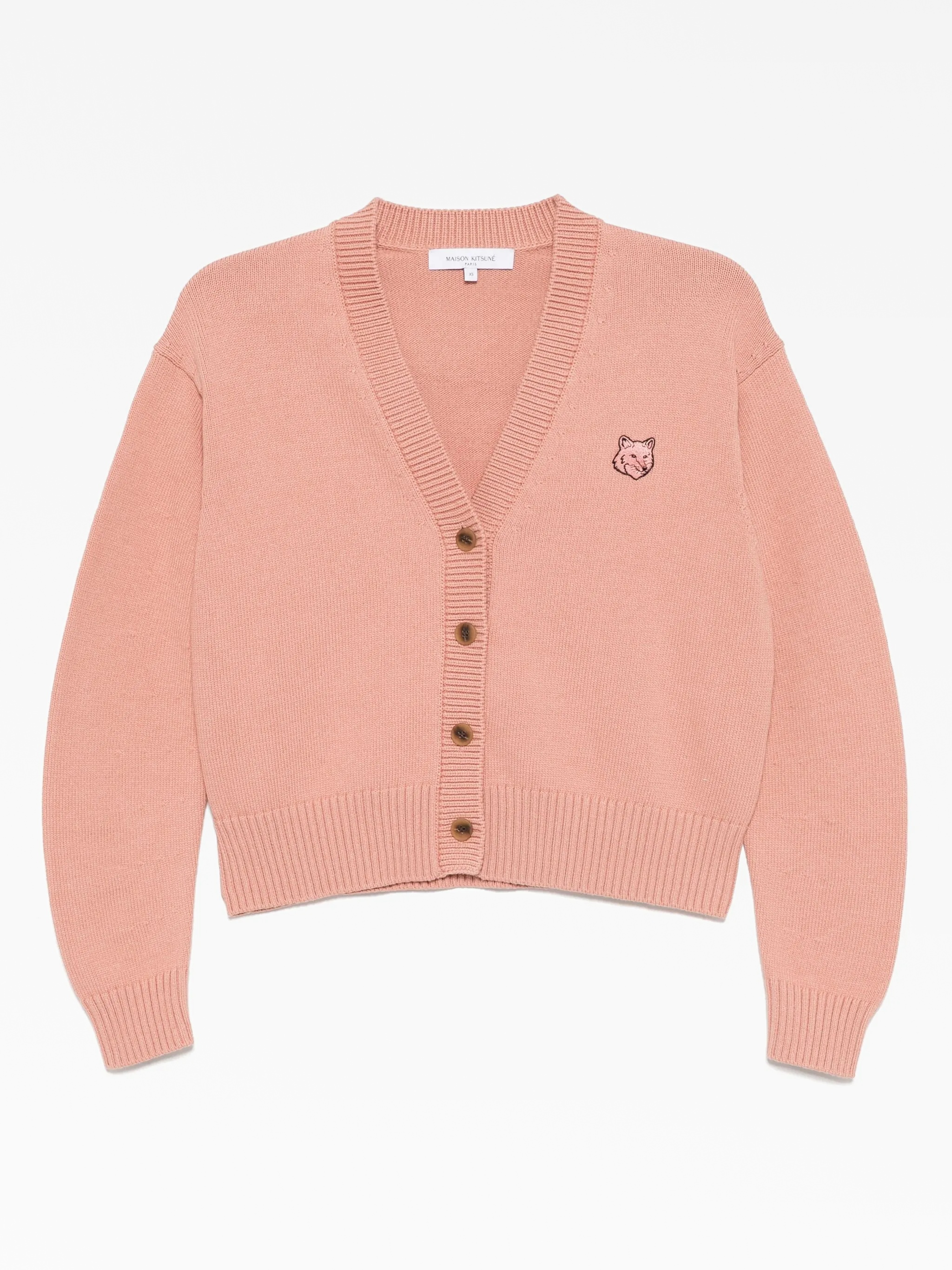 トップス FOX HEAD PATCH ADJUSTED CARDIGAN CHILLAX FOX PATCH ADJUSTED R-NECK CARDIGAN | Maison Kitsuné