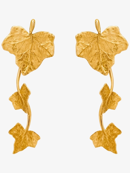 Ivy Vine Leaf Drop Earrings