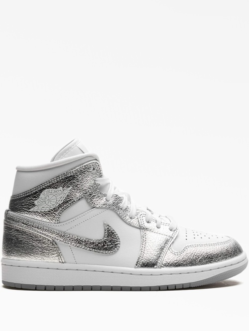 Air Jordan 1 Mid SE Metallic Silver Jordan Dropp Market. 250 Leam Farfetch Tessabit MyTheresa