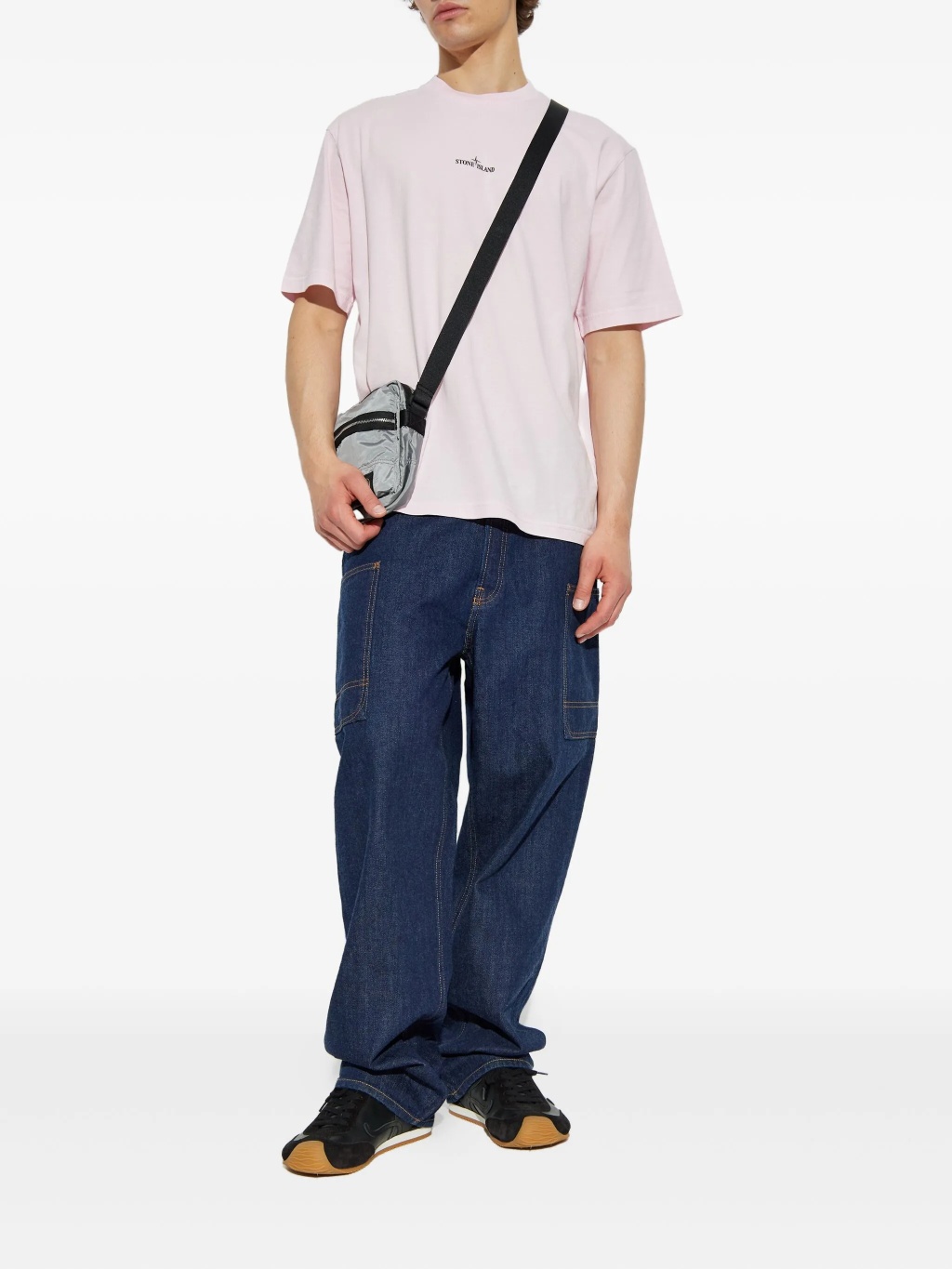 Футболка Stone Island с логотипом из хлопка