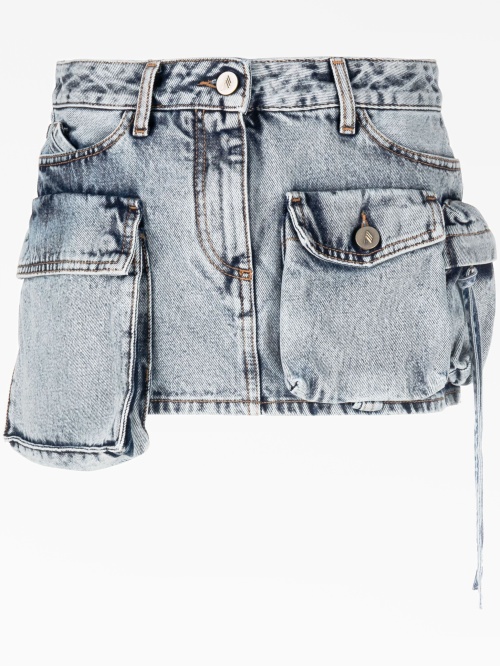 джинсовая мини-юбка Fay
