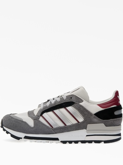 Кроссовки ZX 600 серого цвета из замши adidas — купить в интернет