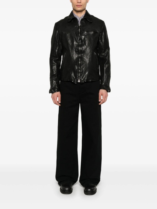 ☆koji yamamoto☆ Кожаная куртка Yohji Yamamoto — купить в интернет-магазине «Dropp