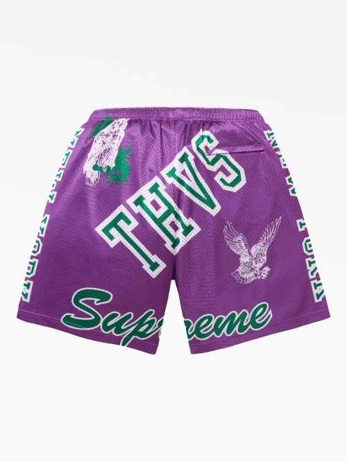 Фиолетовые сетчатые спортивные шорты Supreme Supreme — купить в