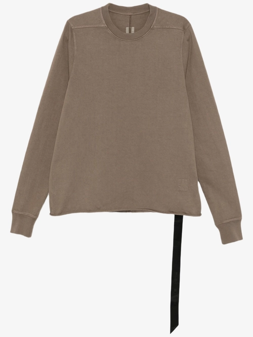 Пыльно-коричневая футболка с круглым вырезом Rick Owens DRKSHDW