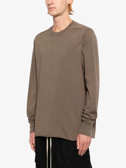 Пыльно-коричневая футболка с круглым вырезом Rick Owens DRKSHDW