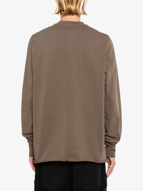 Пыльно-коричневая футболка с круглым вырезом Rick Owens DRKSHDW