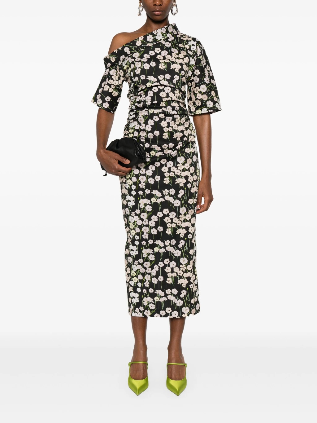 Цветочное макси-платье Бауэри