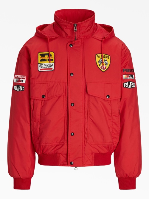 Красная куртка-пуховик RL Racing Polo Ralph Lauren — купить в
