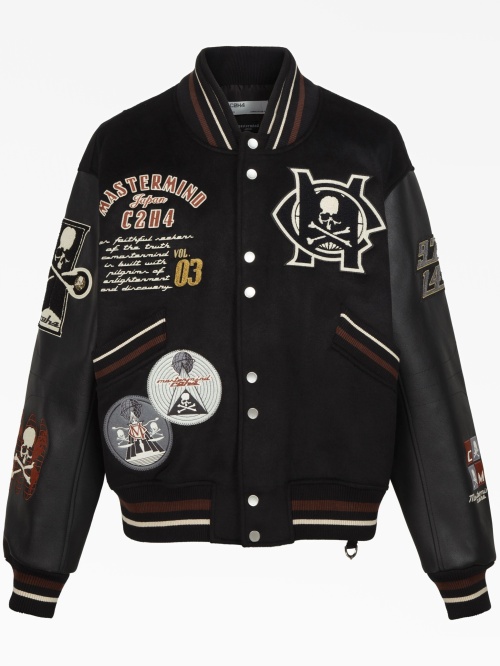 Leather bomber jacket Mastermind Japan — купить на платформе Dropp