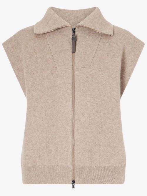 Вязаный кардиган-жилет Brunello Cucinelli