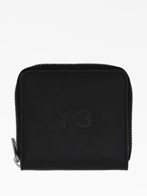 Y-3 լոգոյով դրոշմված կաշվե դրամապանակ