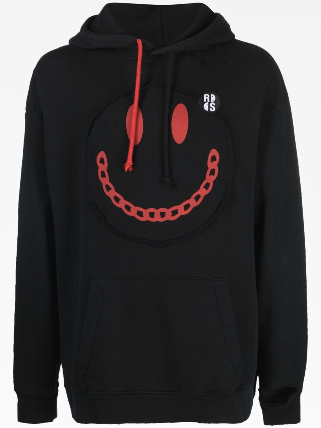 Худи с эффектом потертости x Smiley Raf Simons — купить в интернет