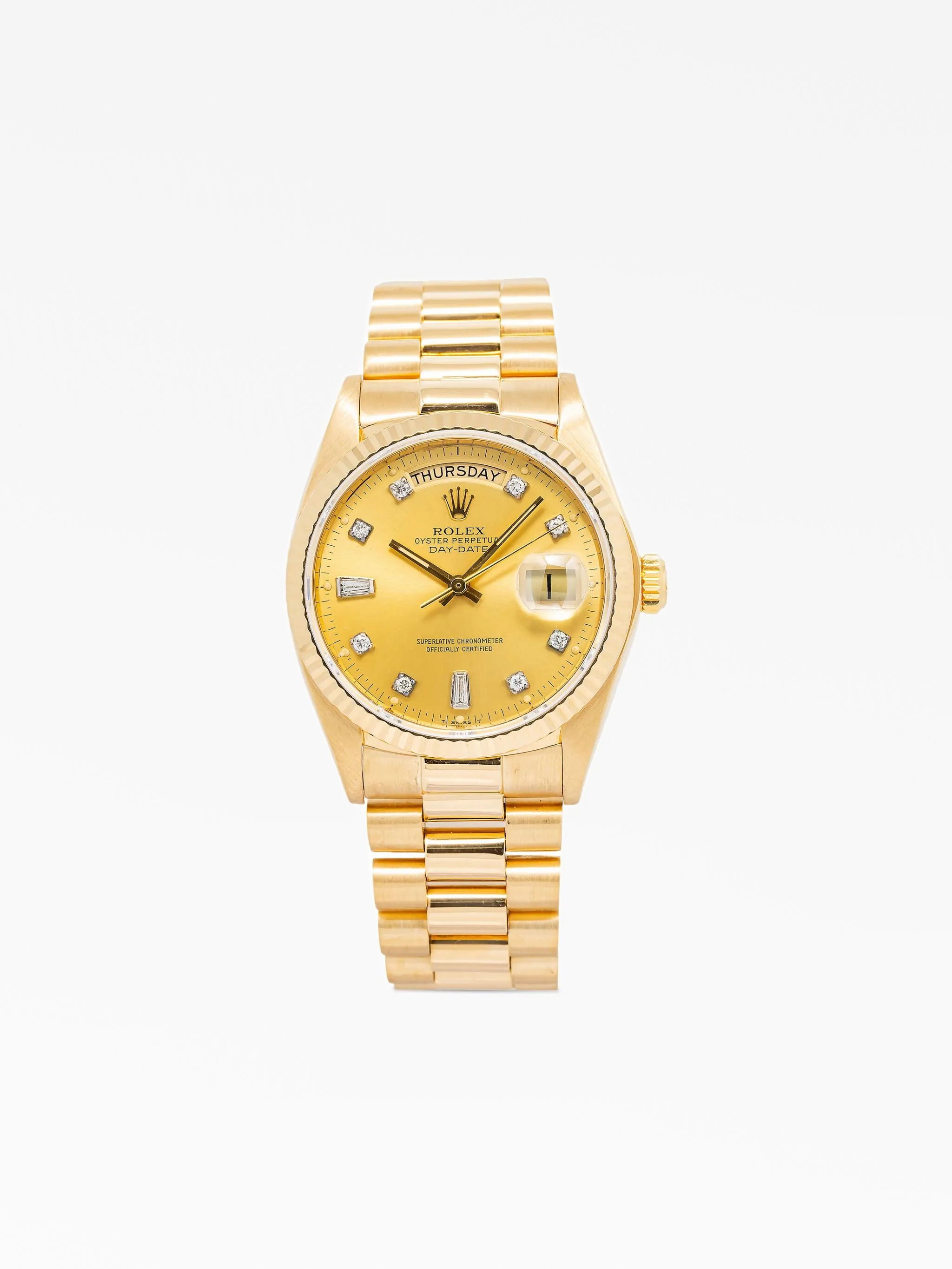 Б/у часы Rolex Day-Date с бриллиантами Rolex — купить в интернет