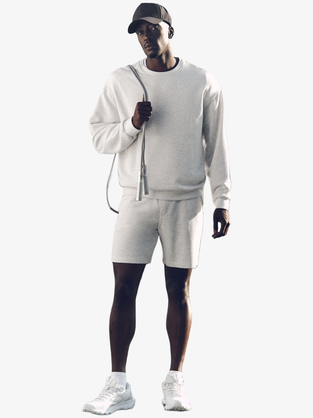 Chill crew neck pullover white heather Alo Yoga — купить в