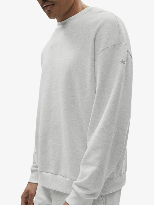 Chill crew neck pullover white heather Alo Yoga — купить в