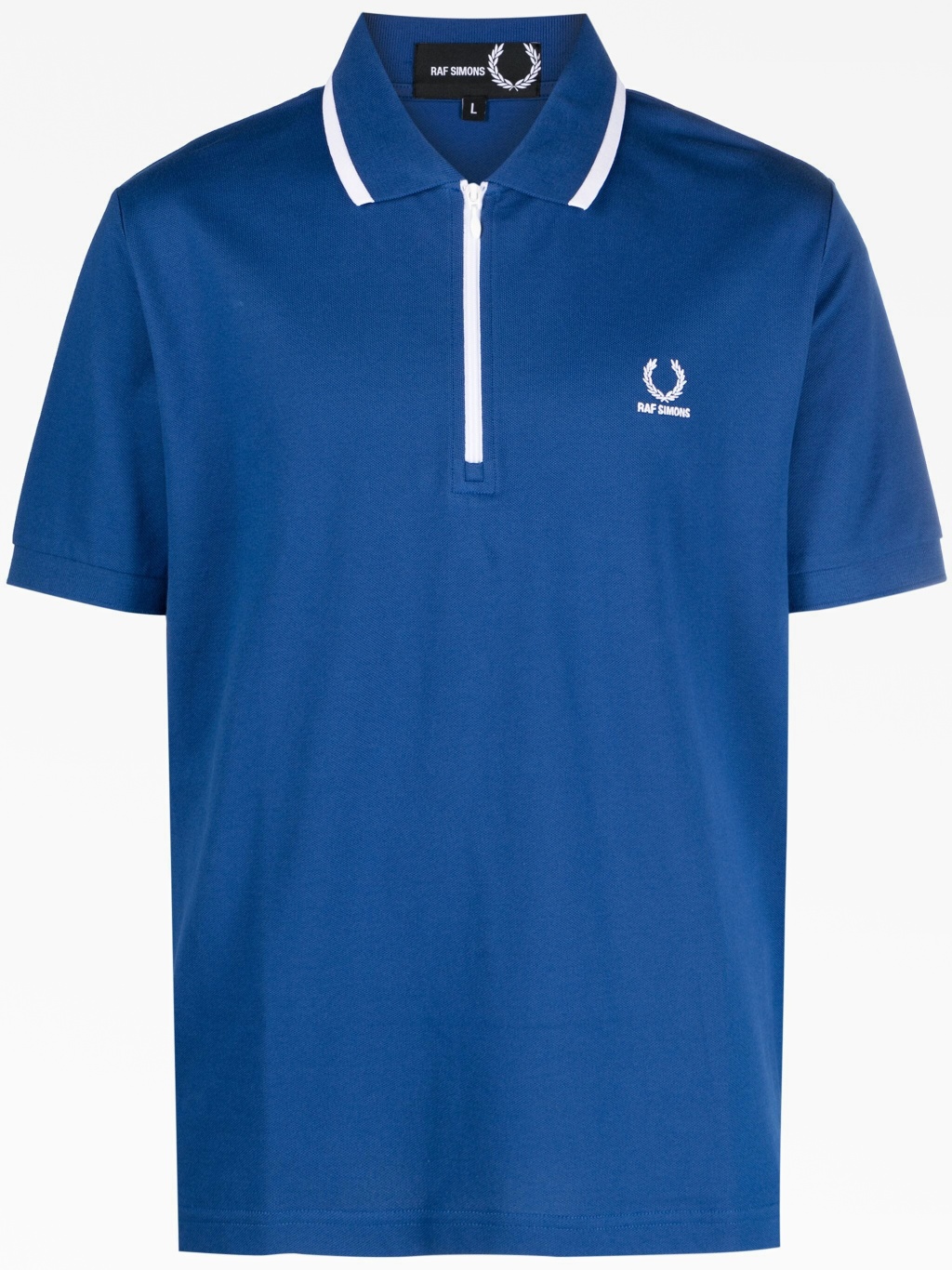 Хлопковая рубашка-поло с вышитым логотипом Raf Simons X Fred Perry