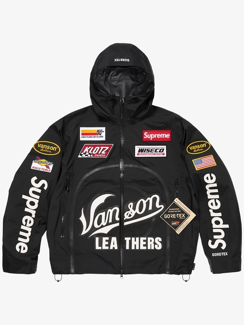 ジャケット・アウター Supreme Vanson Leathers Hooded Jacket Vanson leathers gore-tex hooded jacket Supreme — купить на