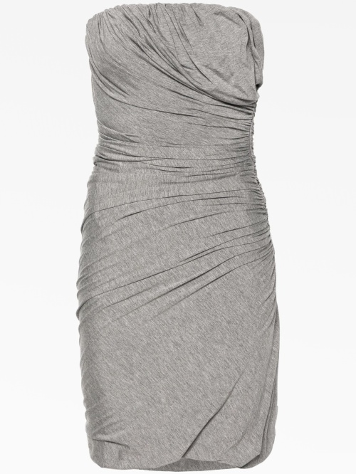 Ruched jersey minidress