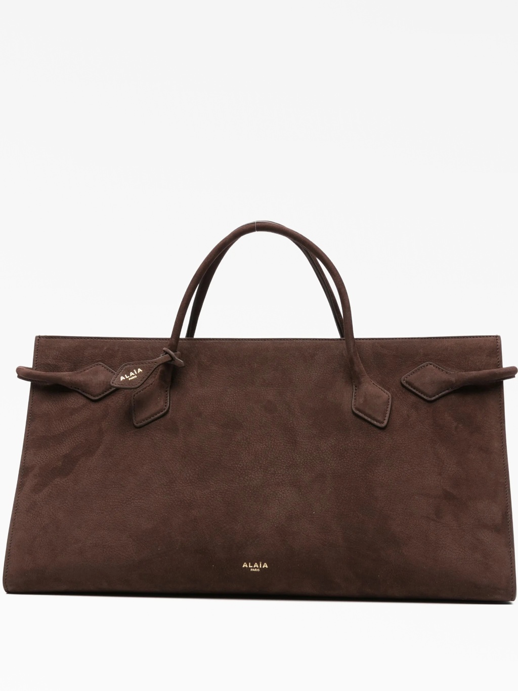 Сумка-тоут Le Teckel из коричневой замши