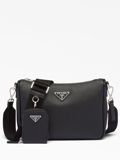 Saffiano leather crossbody bag Prada Dropp Market. 250 Leam Farfetch Tessabit MyTheresa