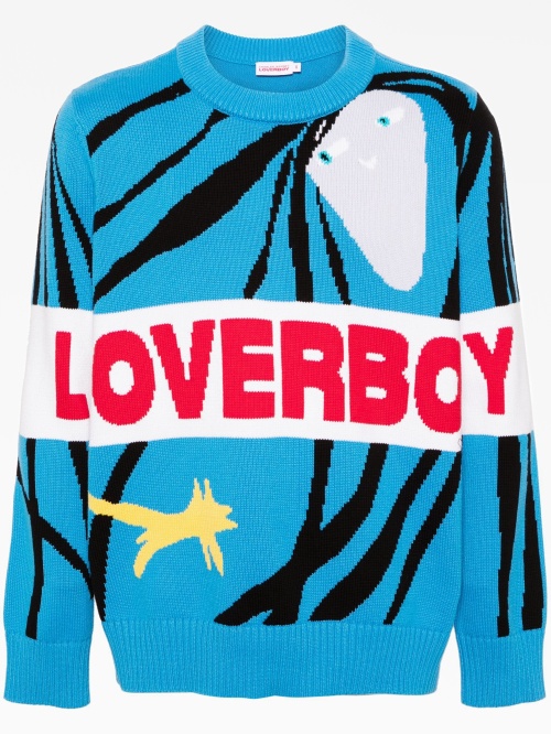 Джемпер с интарсией loverboy