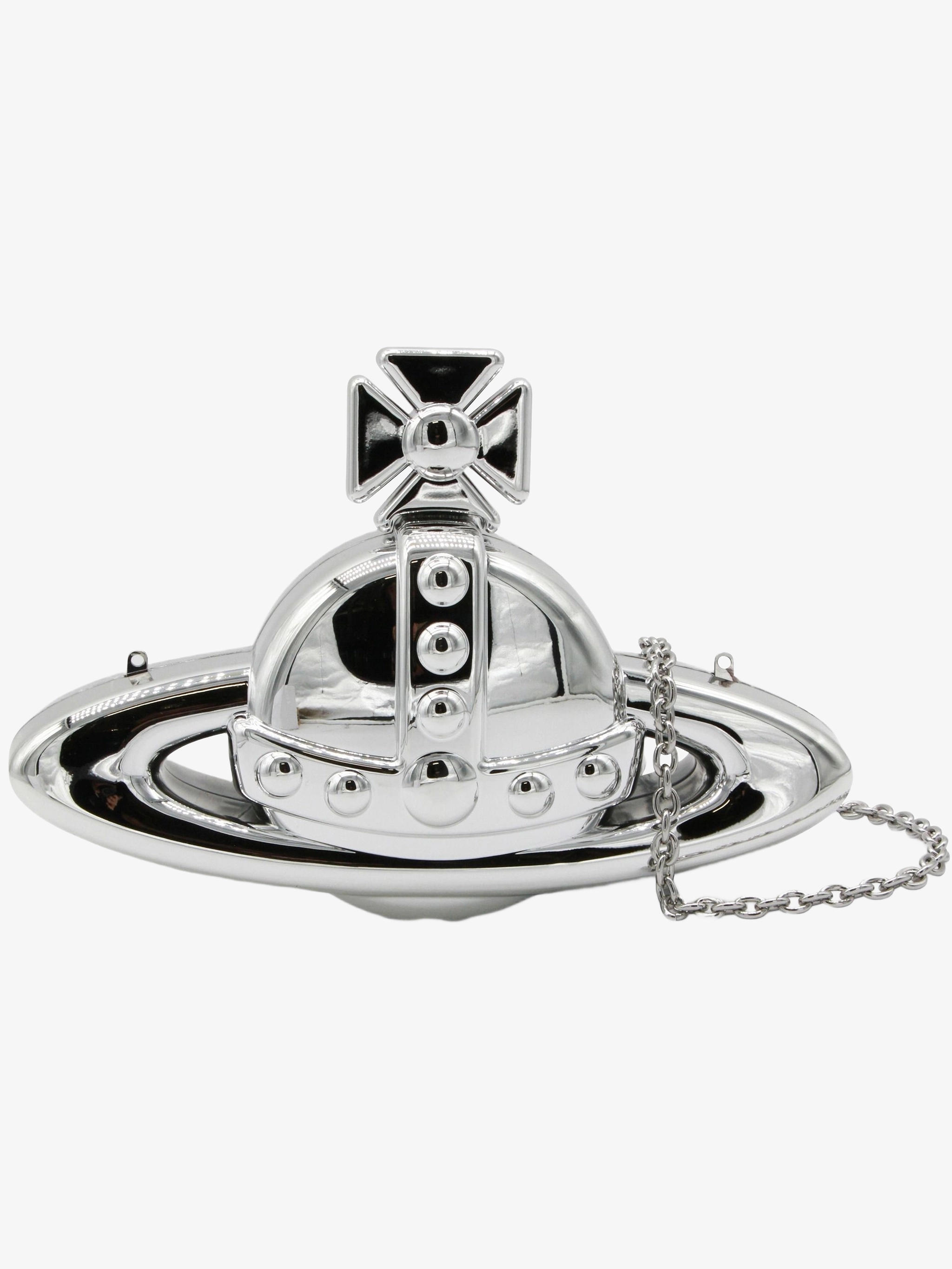 Клатч Orb с металлическим покрытием Vivienne Westwood — купить в