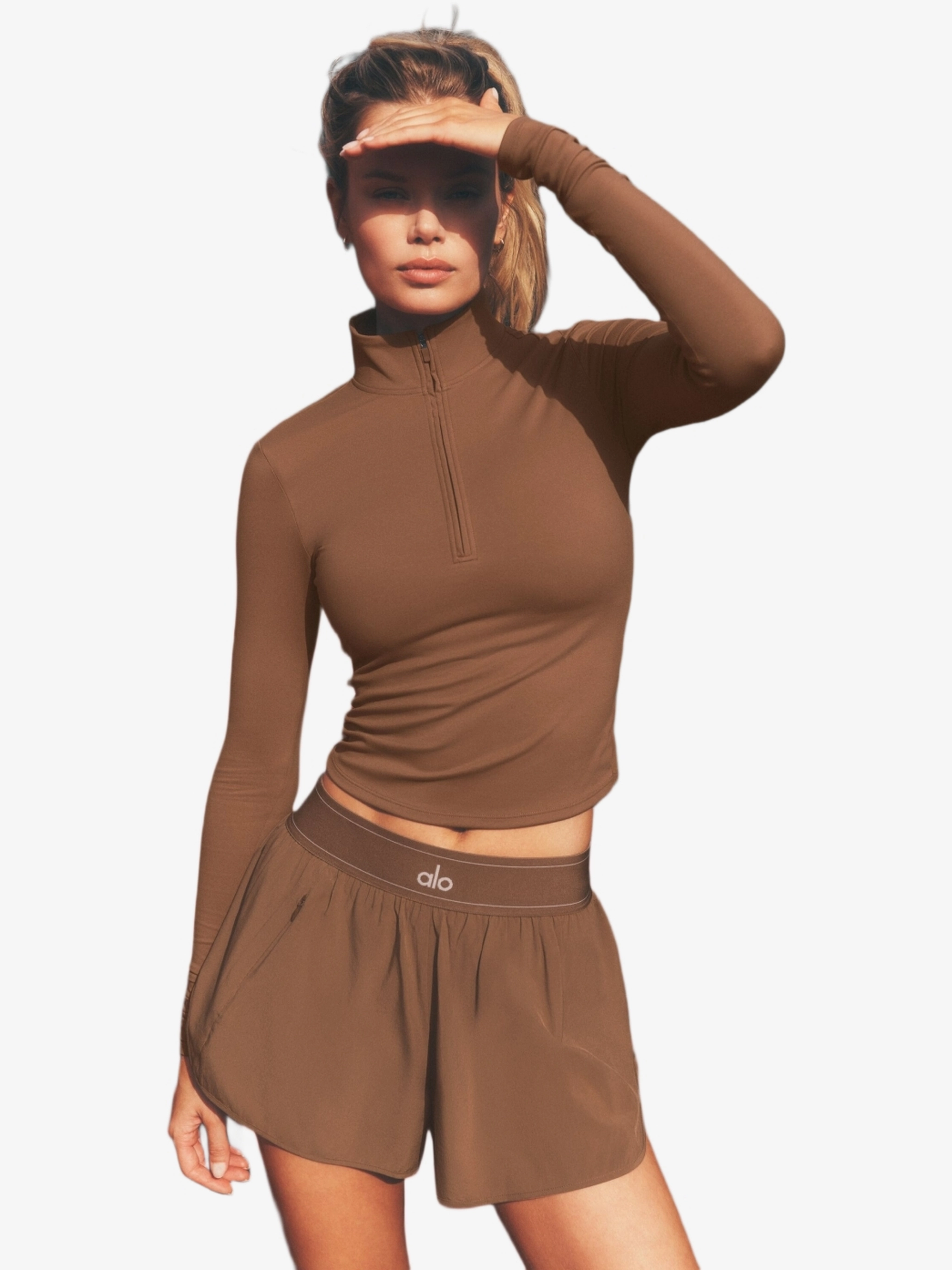 Match point short sun kissed brown Alo Yoga — купить в интернет