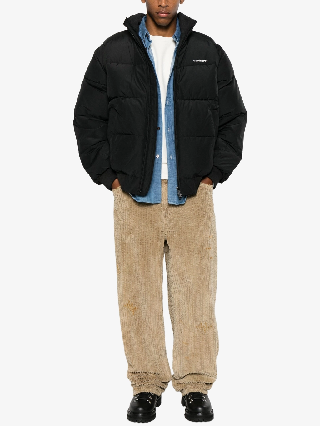 Куртка Nebraska черная стеганая на молнии