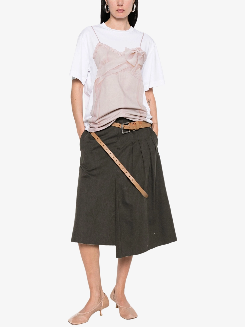 Футболка с принтом бантиков