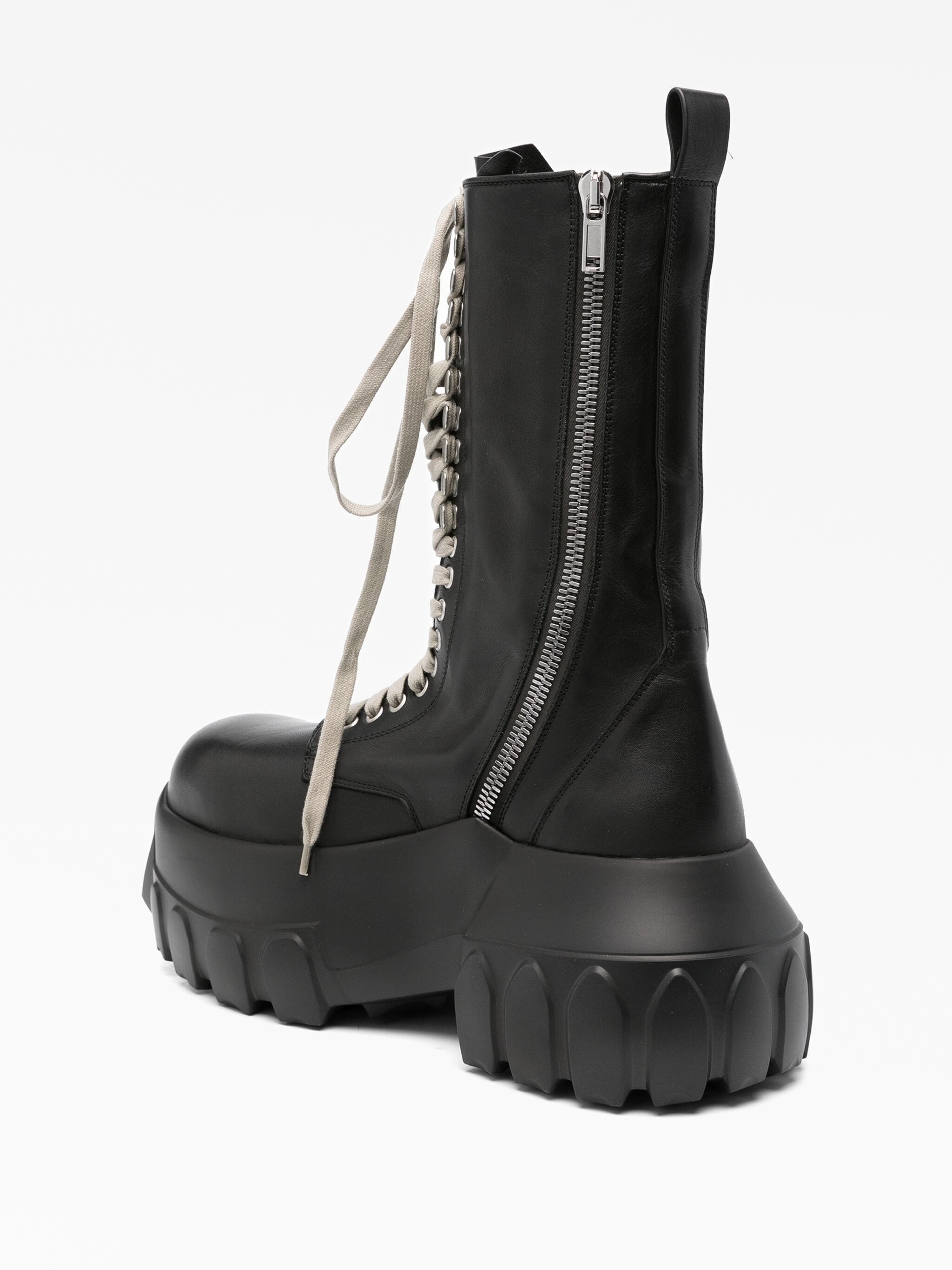 Rick Owens ロングブーツ　Army Mega Tractor Rick Owens Black Porterville Army Mega Tractor Boots Rick Owens