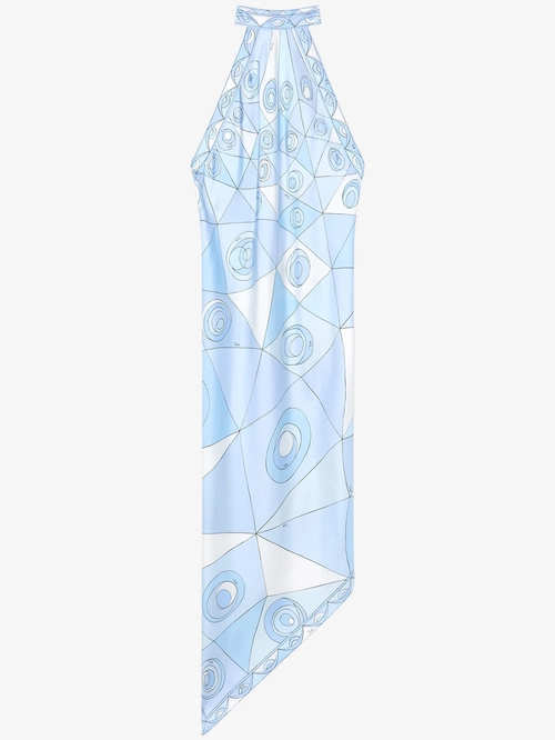 Occhi Print Silk Dress