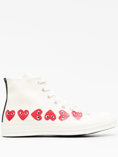 Кеды chuck 70 hi "multi hearts white"