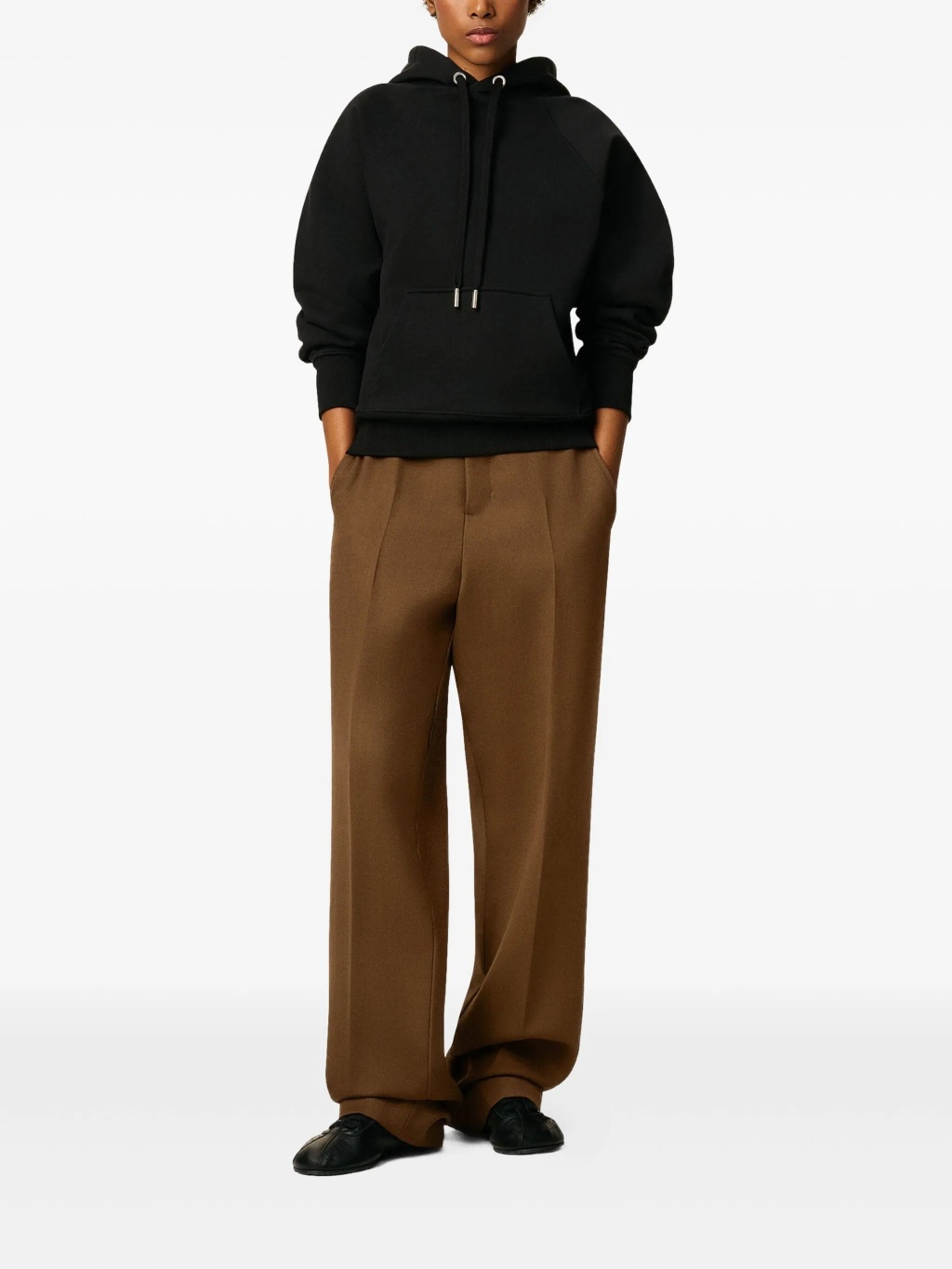 Черный худи AMI de Coeur