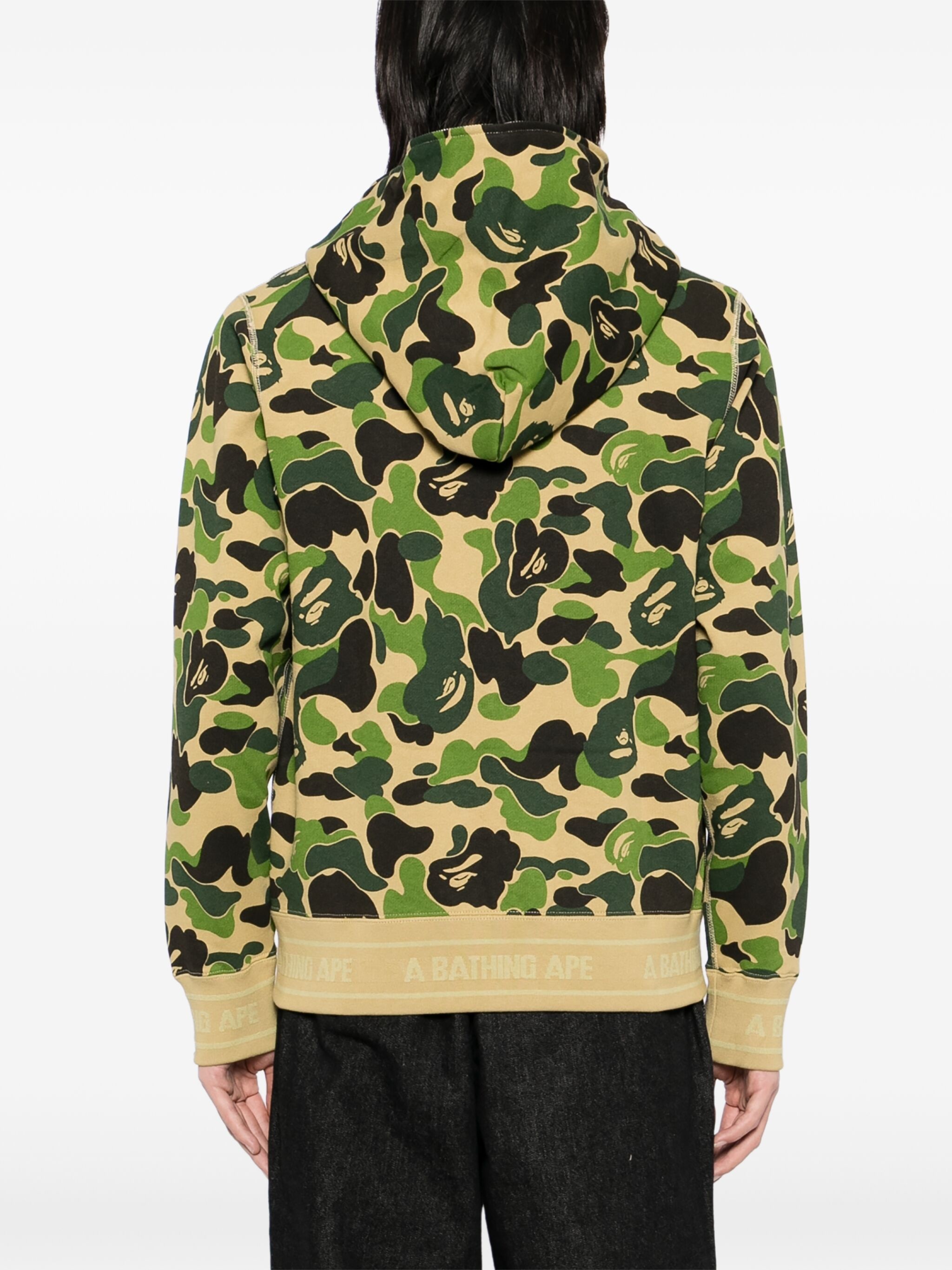 Худи на молнии с камуфляжным логотипом ABC A BATHING APE® — купить