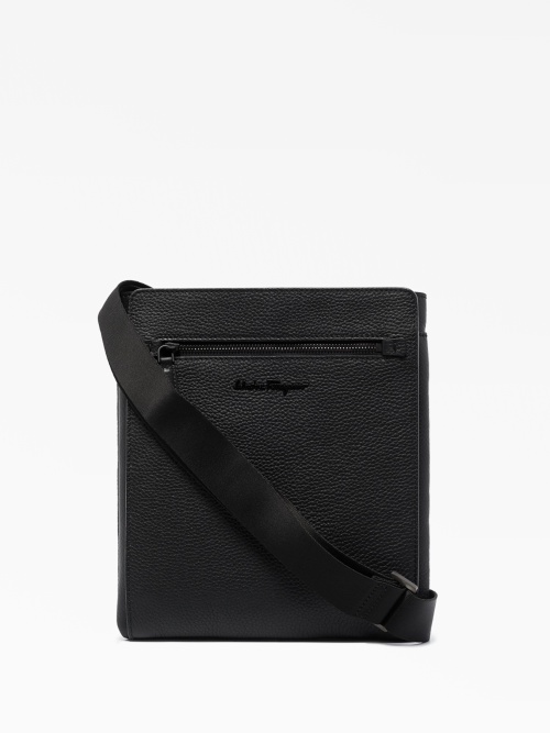 Logo plaque crossbody bag